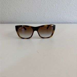 Ray-Ban Women's Tortoiseshell Frame Sunglasses with Brown Gradient Lenses